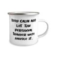 thumbnail image 2 of Wife For Wife, Keep Calm and Let the Personal Trainer Wife Handle It, Useful Wife 12oz Camper Mug, From Husband, 2 of 2