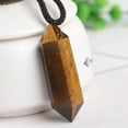 thumbnail image 2 of EOEMY 5Pcs Aaa Natural Tiger'S Eye Stone Quartz Point Pendant Crystal Necklace Healing, 2 of 9