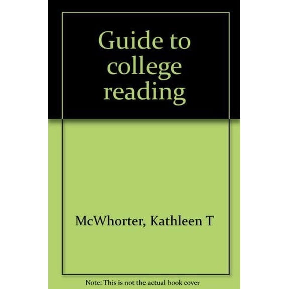 Pre-Owned Title: Guide to college reading Paperback