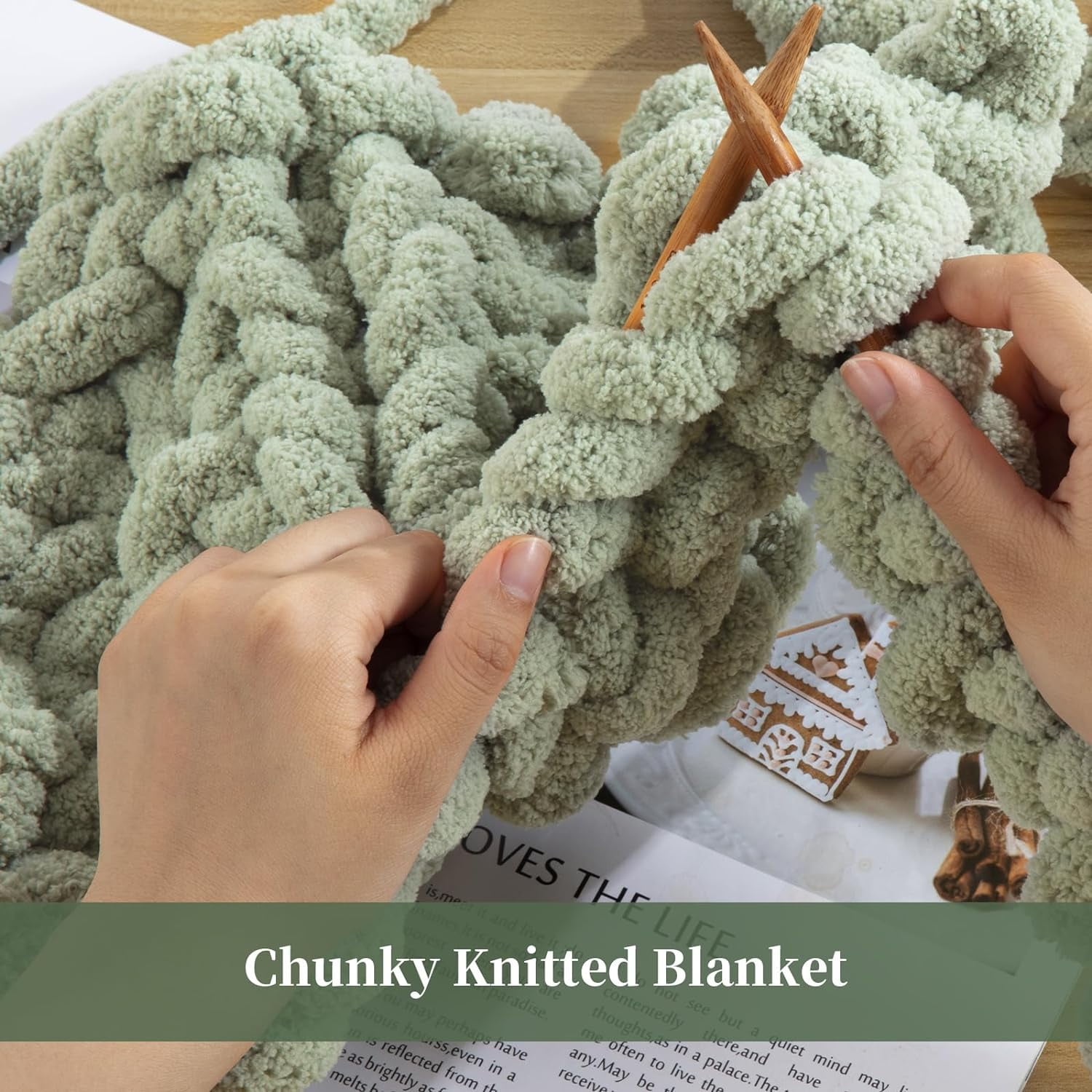 8Pcs Chunky Chenille Yarn for Crocheting & Knitting, 27yds 8 oz Each Skein Soft Fluffy Kitting Yarn Set, Thick Velvet Plush Yarn for Handcrafts Weaving Making Blankets
