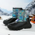 thumbnail image 5 of Wxirdiow Kids Boots Boys Boys Girls Snow Boots for Kids Warm Winter Shoes Water-Resistant Anti-Slip Outdoor Little Big Kids Girls Boots Black Size,1.5, 5 of 9
