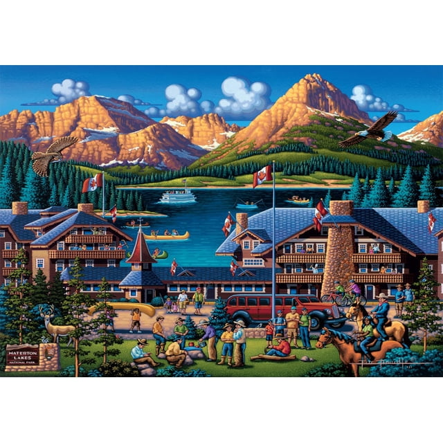 Rompecabezas Buffalo Games Eric Dowdle Waterton Lakes 300 piezas