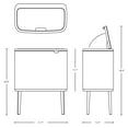 thumbnail image 5 of Brabantia Bo Touch Kitchen Dual Compartment Wastebasket, 3+6 Gallon (11+23L), 5 of 8
