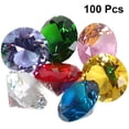 thumbnail image 2 of 100pcs Acrylic Crystal Diamond Crystals Treasure Acrylic Gems Crystals Treasure Gems Table Scatters Acrylic Crystals Acrylic Large Gems for Art Craft Home (Mixed Color), 2 of 8
