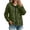 Army Green, variant on Womens Hooded Wind‑Resistant Waterproof Outer Coat Zipper Pockets for Weekend Casual Excursions
