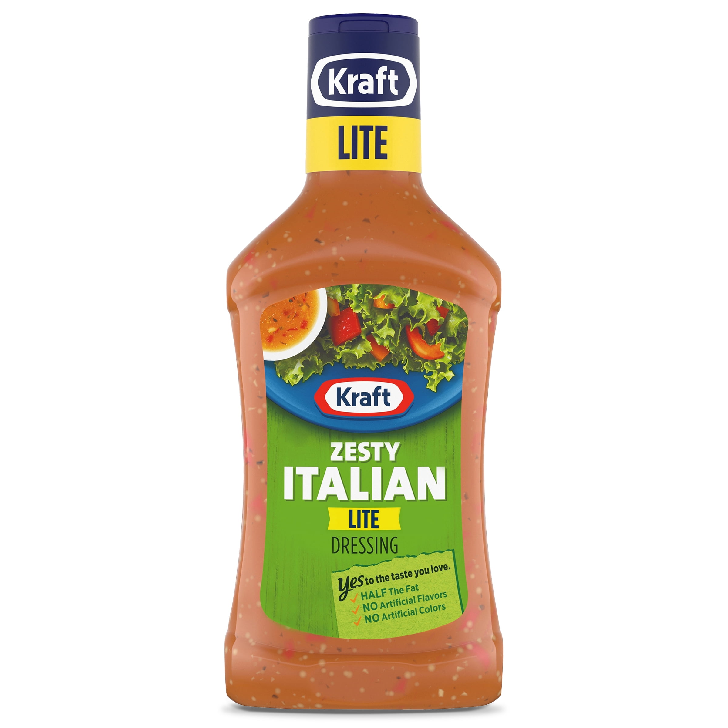 Kraft Zesty Italian Lite Dressing, 16 fl. oz. Bottle