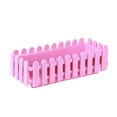 thumbnail image 2 of Window Box Planter with Attached Tray - Picket Fence Design Flower Pot for Indoor/Outdoor Use - Planter Box for Flowers, Herbs, Succulents Vegetables - Balcony, Sill & Patio Decor, 2 of 3