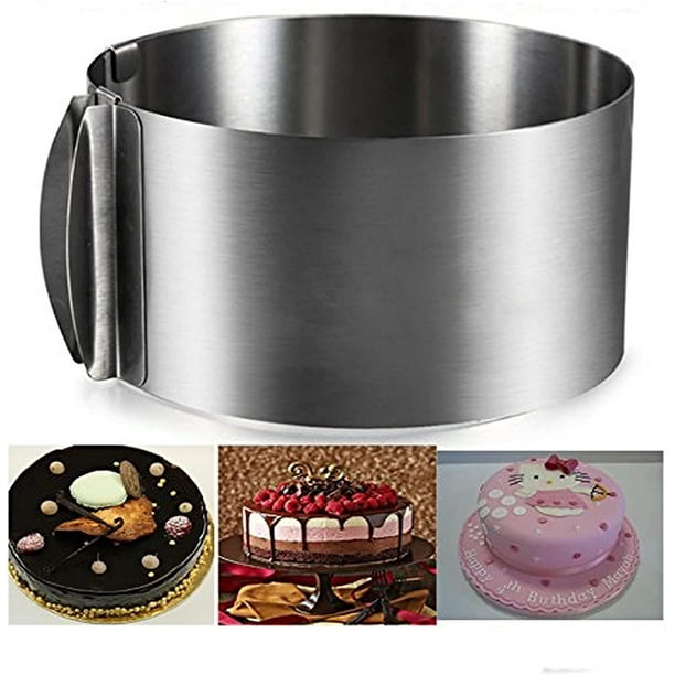 Cake Rings for Baking, Cake Ring Mold, Adjustable 612inch Stainless