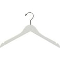 thumbnail image 2 of INTERNATIONAL HANGER Rubber Coated White Wood Top Hanger, 25 Pack, 2 of 5