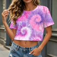 thumbnail image 2 of Women's T Shirt Short Sleeves Cool Street Comfy Casual Vacation Clothes, 2 of 9