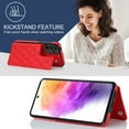 thumbnail image 6 of for Samsung Galaxy A53 5G Wallet Case with Card Holder RFID Blocking,Dimaond Patterned Elegent PU Leather,Double Back Flip Kickstand Magnetic Clasp Durable Shockproof Cover,Red, 6 of 8