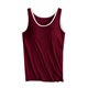 thumbnail image 2 of Camisola de manga corta para mujer con almohadilla para el pecho, sin aros de acero, ropa interior para yoga, pijamas deportivos para mujer, 2 of 6