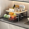 thumbnail image 1 of shyuyusa Kitchen Vegetable Storage Rack Countertop Basket for Fruit Produce Organization Practical Design for Kitchen Counter and Daily Food Storage, 1 of 5