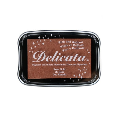 Delicata Pigment Ink 3.75 in. x 2.625 in., full-size pad, rose gold (pack of 2)