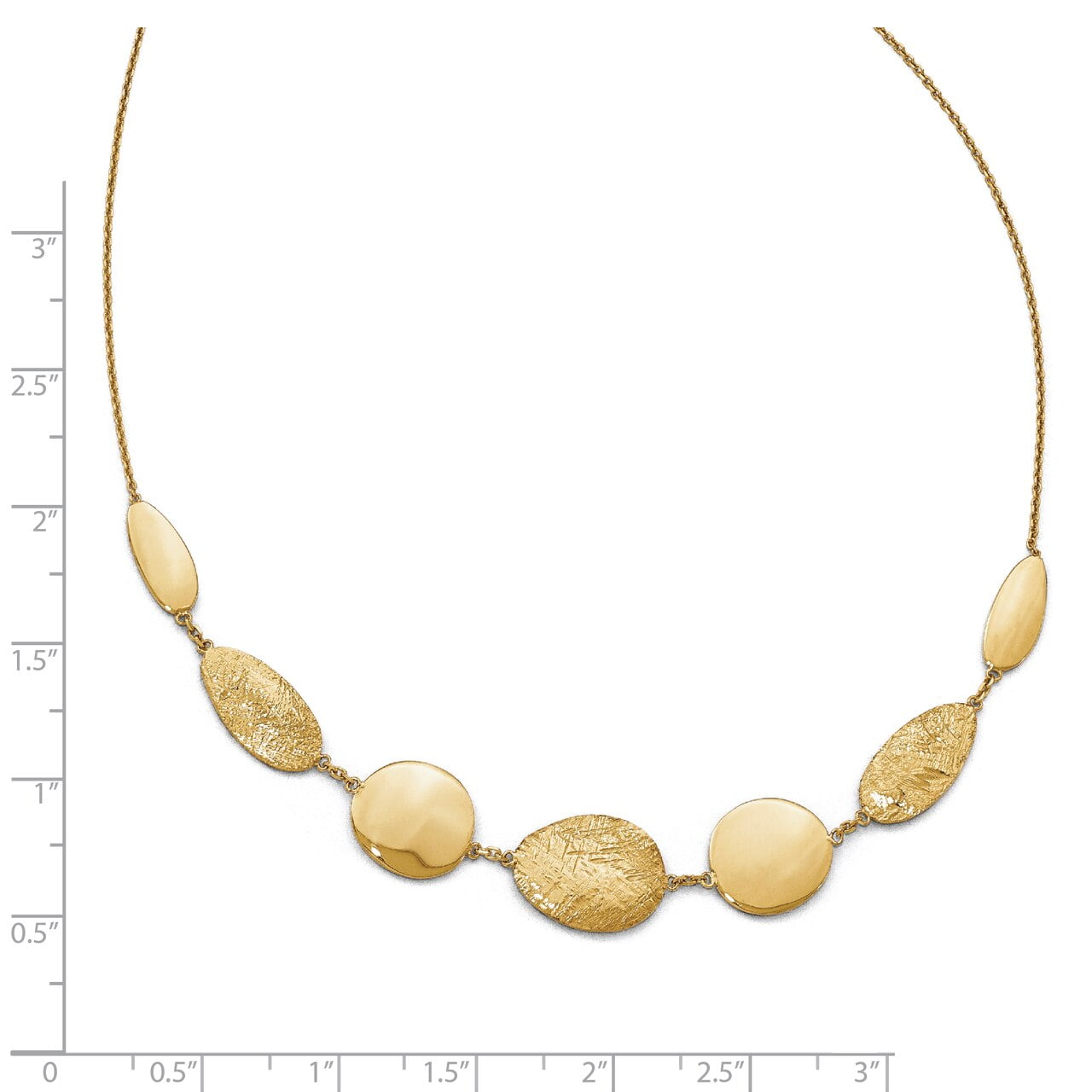 Lex & Lu 14k White Gold 1.1mm Singapore Chain Necklace 