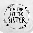 thumbnail image 4 of Inktastic I'm the Little Sister Girls Baby Bib, 4 of 4
