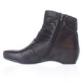 thumbnail image 4 of Womens BareTraps BT Sakari Low Wedge Short Slouch Booties - Black, 4 of 6