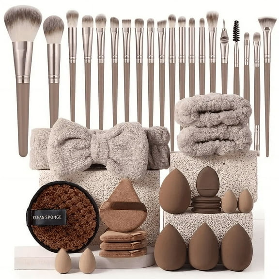 20/40 Pieces Makeup Tool Set, Makeup Brush Set, Full Set of Makeup Brushes Foundation Brushes Tool Set with Face Wash Tools