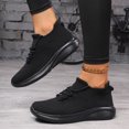 thumbnail image 2 of Walking Shoes Women Non Slip Orthopedic Arch Support Running Sneakers Work Breathable Soft Lightweight Outdoor Footwear Black Size 8.5, 2 of 5