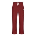 thumbnail image 3 of HOOMEUMY Corduroy Pants Men Casual Drawstring Elastic Waisted Baggy Pants Wide Leg Loose Fit Sweatpants Jeans with Pockets Wine 8, 3 of 5
