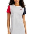 thumbnail image 2 of Tommy Hilfiger Women's Colorblocked Heart T-Shirt Dress Gray Size XX-Large, 2 of 3