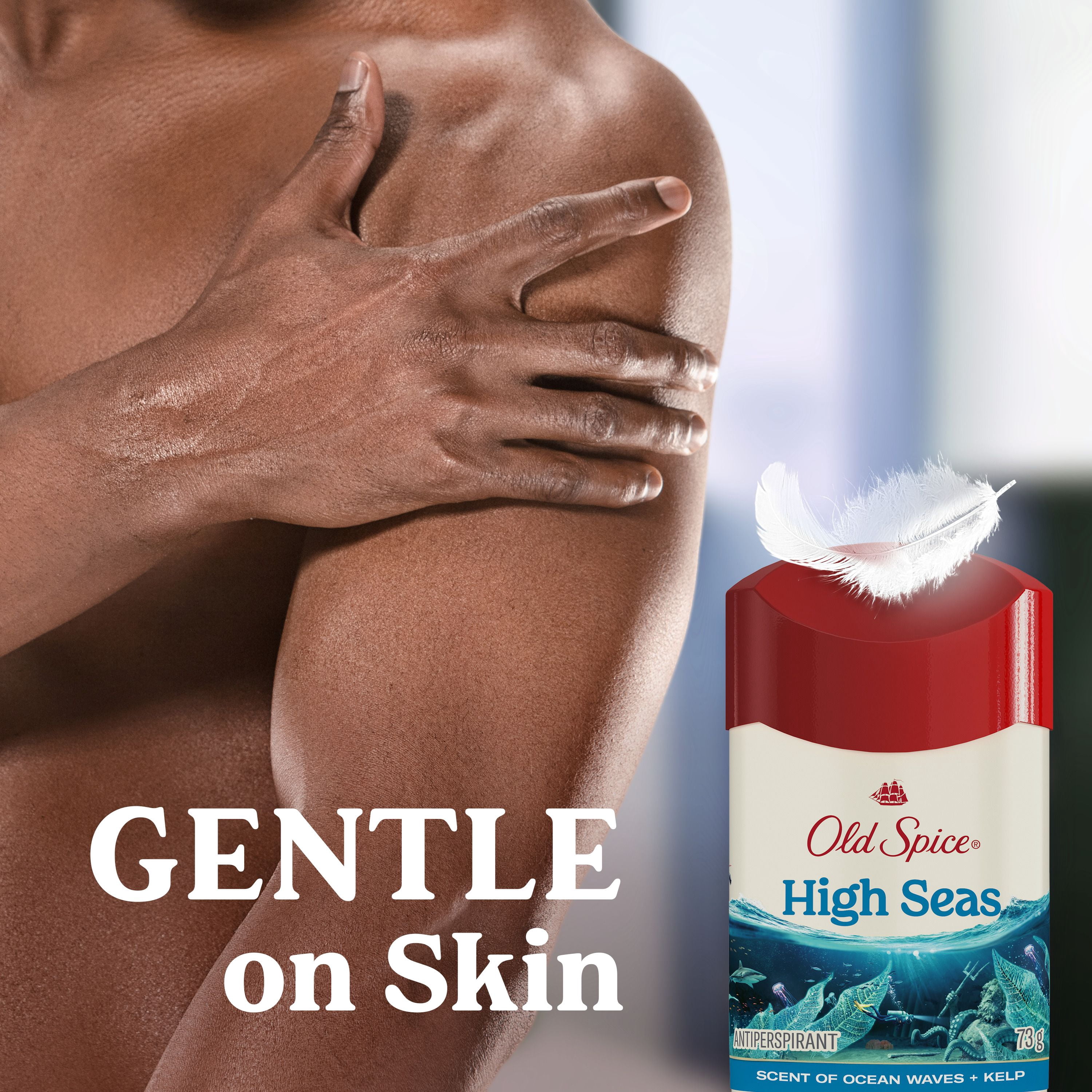 Antisudorifique et désodorisant Old Spice pour hommes, High Seas, parfum de vagues océaniques et algues, fraîcheur durable 24/7