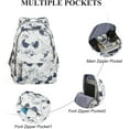 thumbnail image 5 of School Backpack for Women Men,Waterproof Bookbag for College Students Small Cute Backpacks for Fits 15.6 Inch Notebook School Bag Grey, 5 of 9