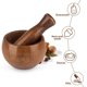 thumbnail image 2 of Juego de mortero y maja de madera, cuenco molinillo de madera para guacamole, salsa, triturador de hierbas y granos de especias y pimienta, 2 of 5