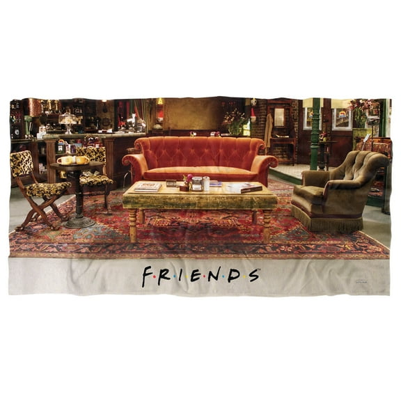 Friends Central Perk Couch Officially Licensed Beach Towel 30' X 60'