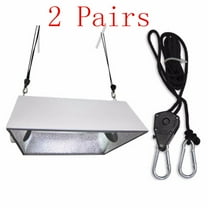 HEATSHAKING 4Pcs Grow Light Hanger Adjustable Heavy Duty For Gardening 160X3X2.5in