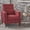 Red, variant on 34" Recliner Chair, Single Sofa, Lounge Sofa With Thick Cushion Tufted Upholstery Wooden Legs For Living Room Home Theater, Slate