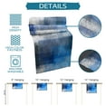 thumbnail image 7 of Table Runner Dresser Scarves 70 Inch Long, Blue Grey White Gradient Blocks Linen Dining Table Runners Abstract Graffiti Painting Tabletop Scarf for Wedding Holiday Party Kitchen, 7 of 7