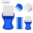 thumbnail image 4 of OUSITAID 5Pcs Flea Comb  Lice Combs  High Strength Teeth Durable Pet Tear Stain Remover Combs  Pet Dog Cat Grooming Comb Set  Effective Float Hair Remover for Pet Cat Dogs, 4 of 7