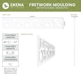 thumbnail image 2 of Ekena Millwork 46 3/4"W x 10"H x 3/8"T Rochester Fretwork Moulding, Architectural Grade PVC, 2 of 13