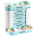 thumbnail image 1 of Storage Containers Organization Stay On Track Weekly Organizer with Stackable Compartments for Morning Noon Evening Bedtime Use in Home Living Spaces, 1 of 4