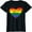 Black, variant on Rainbow Flag Colored Heart LGBTQ+ Lesbian Pride Vintage Gift T-Shirt