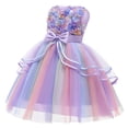 thumbnail image 2 of Girl Sleeveless Lace 3D Flower Tutu Holiday Princess Unicorn Dresses, 2 of 6