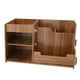 thumbnail image 2 of Tabletop Storage Box, Multi Functional Wooden Desk Organize Shelf Enough Space Exquisite DIY Assembly  For Pens For Office For School ANGGREK Office Organize Shelf, 2 of 8
