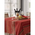 thumbnail image 6 of Red Wood Grain Table Cloth, Farmhouse Vintage Wooden Rustic Planks Waterproof Tablecloth for Rectangle Tables, Reusable Washable Fabric Table Cover for Restaurant Kitchen Dining Tables 60"x84", 6 of 6