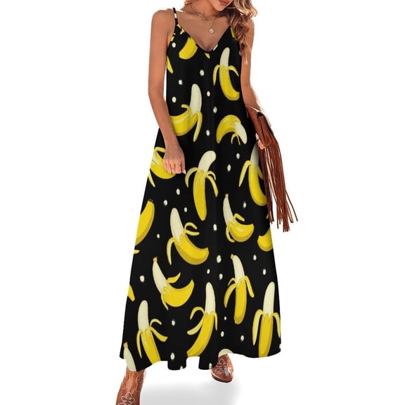 Banana Sleeveless Dress Loose Women's Dress Dresses Luxury Evening Dresses