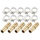 thumbnail image 1 of Unique Bargains 5 juegos de 14-16 mm para manguera, tubo de púas, conector de montaje de manguera de cobre con abrazaderas, 1 of 1