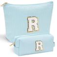 thumbnail image 1 of YOOLIFE Artículos de moda para niñas preadolescentes: regalos de cumpleaños, graduación, Día de la Madre, damas de honor para mujeres, maestras y hermanas. Neceser de maquillaje con inicial, neceser d, 1 of 5