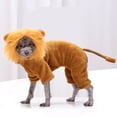 thumbnail image 5 of SAYOO Dog clothing pet pullover solid color short-sleeved hoodie top pet clothing, 5 of 7