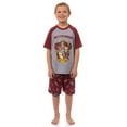 thumbnail image 4 of Harry Potter Boys' Hogwarts Houses 2 Piece Pajama Set Raglan Shirt Shorts - Gryffindor Slytherin Hufflepuff Ravenclaw, 4 of 7