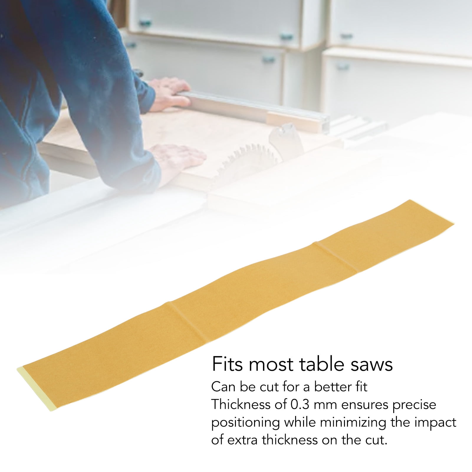 Double Sided Woodworking Tape, 2x14" Miter Saw Guide for Precise Cuts Positioning