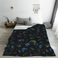 thumbnail image 5 of Bingfone Gamepads Print Flannel Fleece Blanket Throw Blanket for Bed,Sofa,Couch,Travel,Camping(80"x60" ), 5 of 8