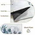 thumbnail image 6 of Round Rug 4Ft Washable Non-Slip, Blue Poinsettia Christmas Circle Area Rugs for Living Room Bedroom, Xmas Botanical Balls Snowflake Indoor Floor Mats Carpet Runner for Home Decor Aesthetic, 6 of 8
