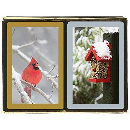 - Congress Red Cardinal Standard Index Bridge Playing Cards - 2 Deck Set