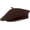 Dark Brown, variant on Minzimin Wool Beret Hat - Classic Stretchable - One Size Fits Most - Solid Color - Stylish Chic