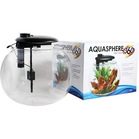 UPC: 0030172096914 | Penn-Plax AquaSphere 360 Polycarbonate Bowl-Shaped Aquarium for Fish – 10 Gallons